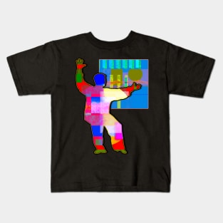 Martial Art Infront Of Art Three Kids T-Shirt